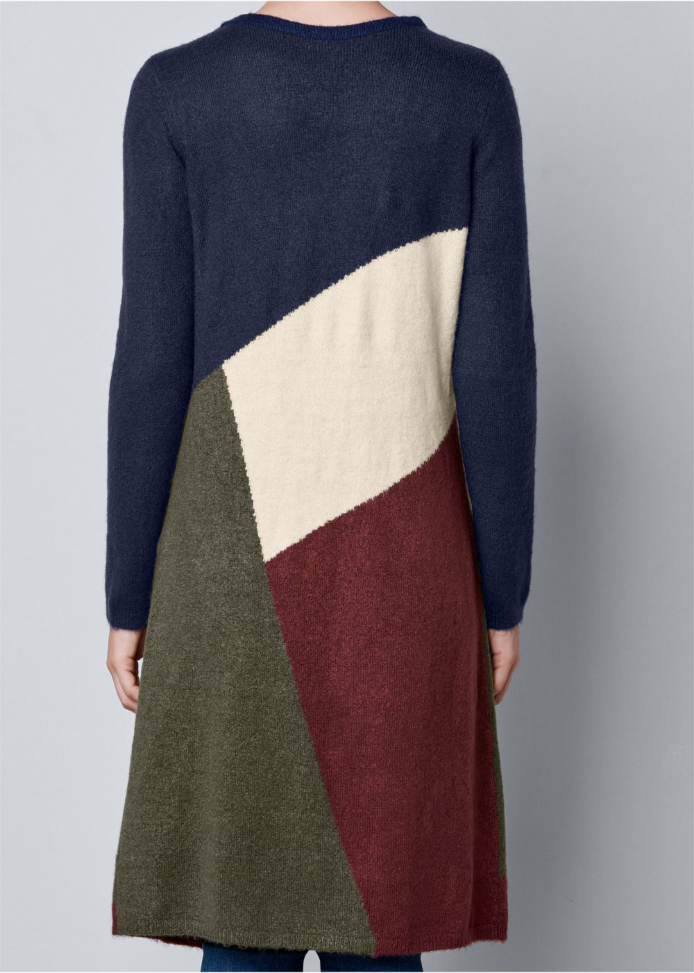 Venus VENUS | Color Block Cardigan in Navy Multi