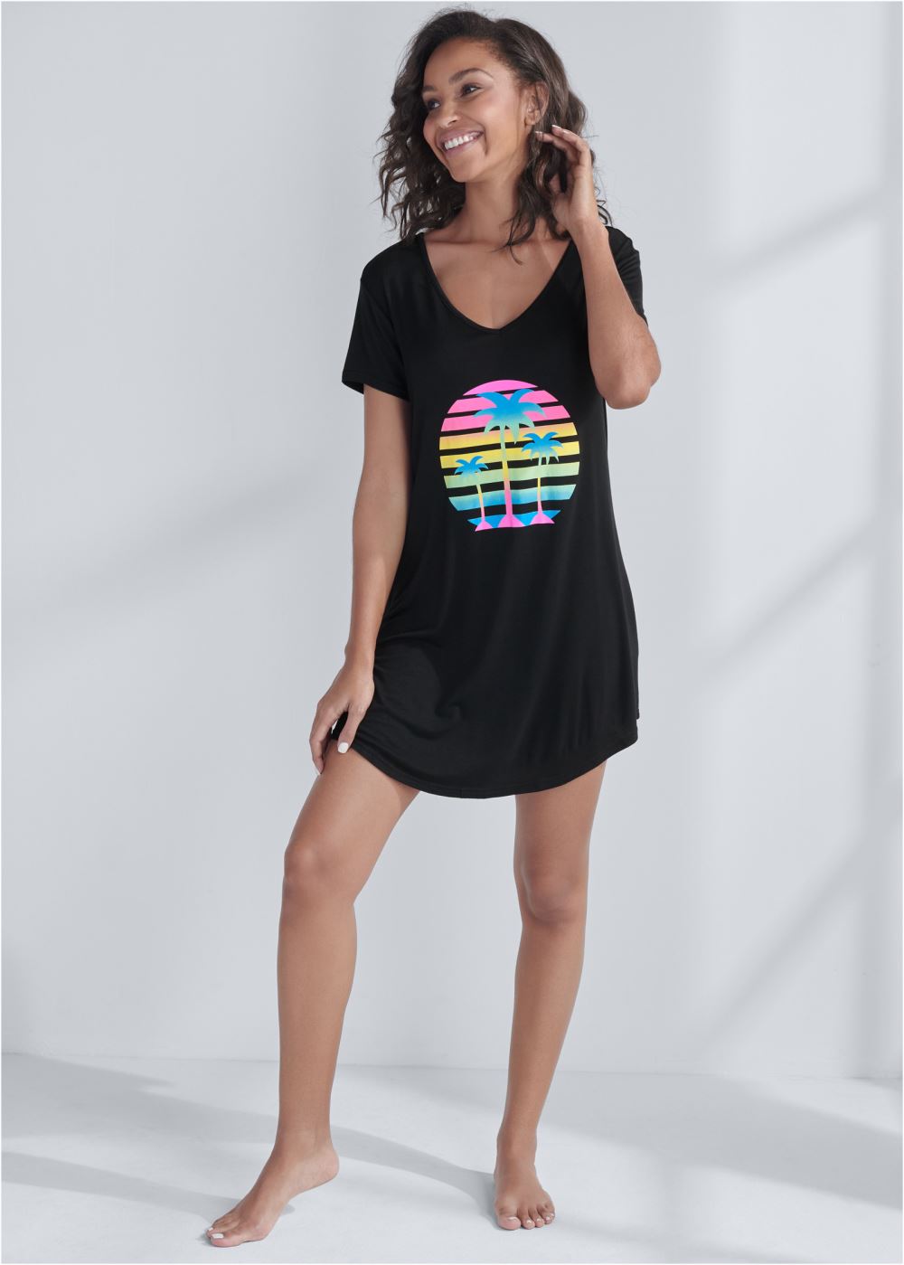 Venus Miami Sunset Graphic sleepshirt