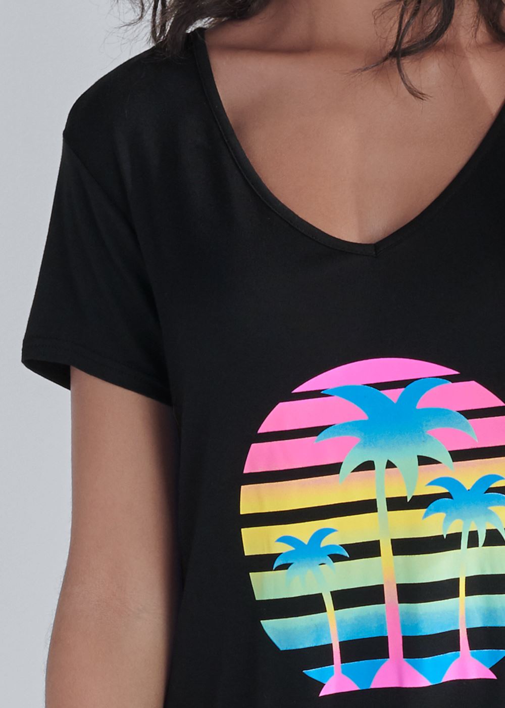 Venus Miami Sunset Graphic sleepshirt