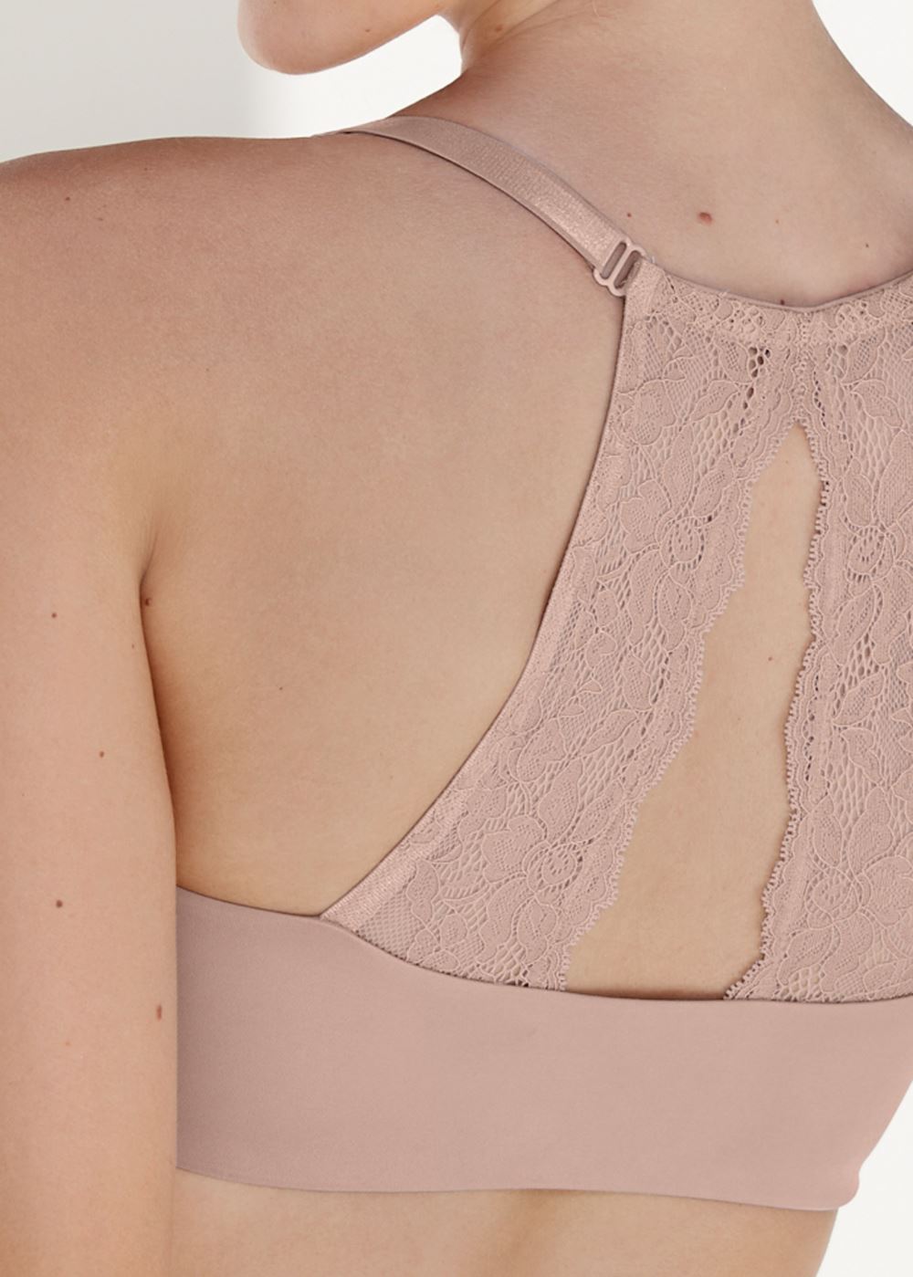 Venus Pearl By Venus? Front Close Lace Back Bra, Any 2/$75 in Sonoran Sand