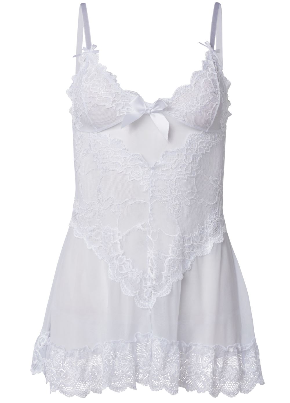 Venus White SHEER BABYDOLL