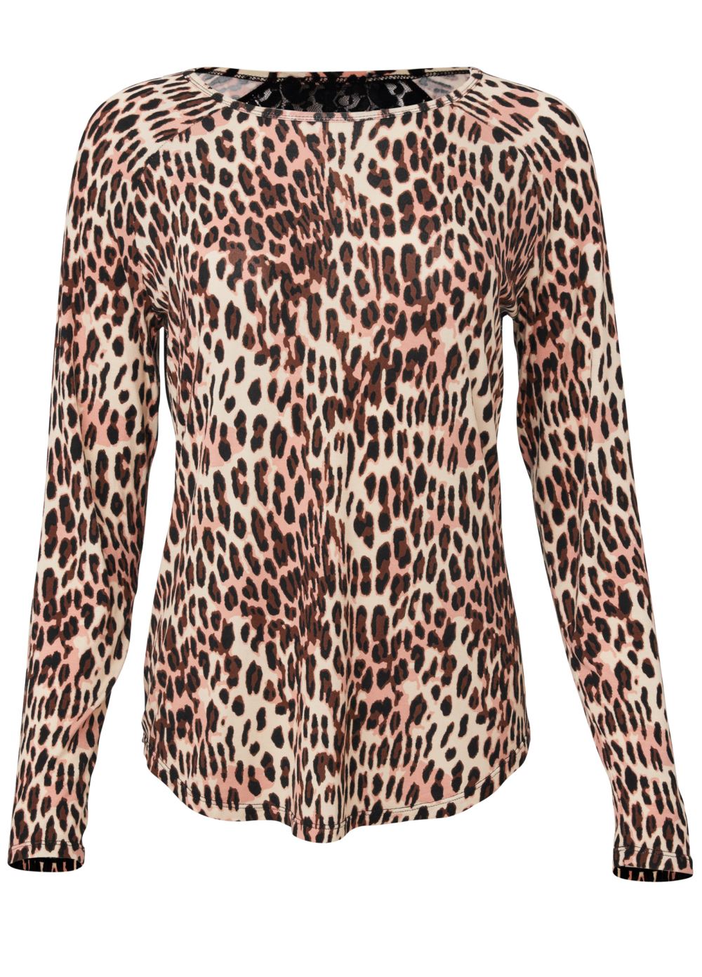 Venus Flirty Cheetah LACE BACK PAJAMA TOP
