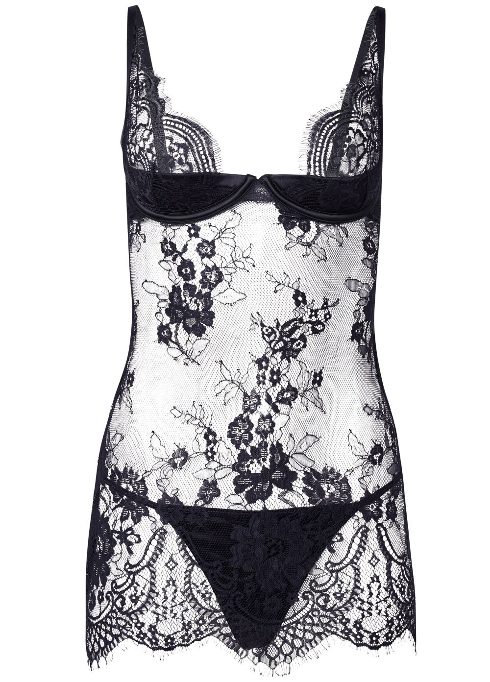 Venus Black SHEER LACE CHEMISE