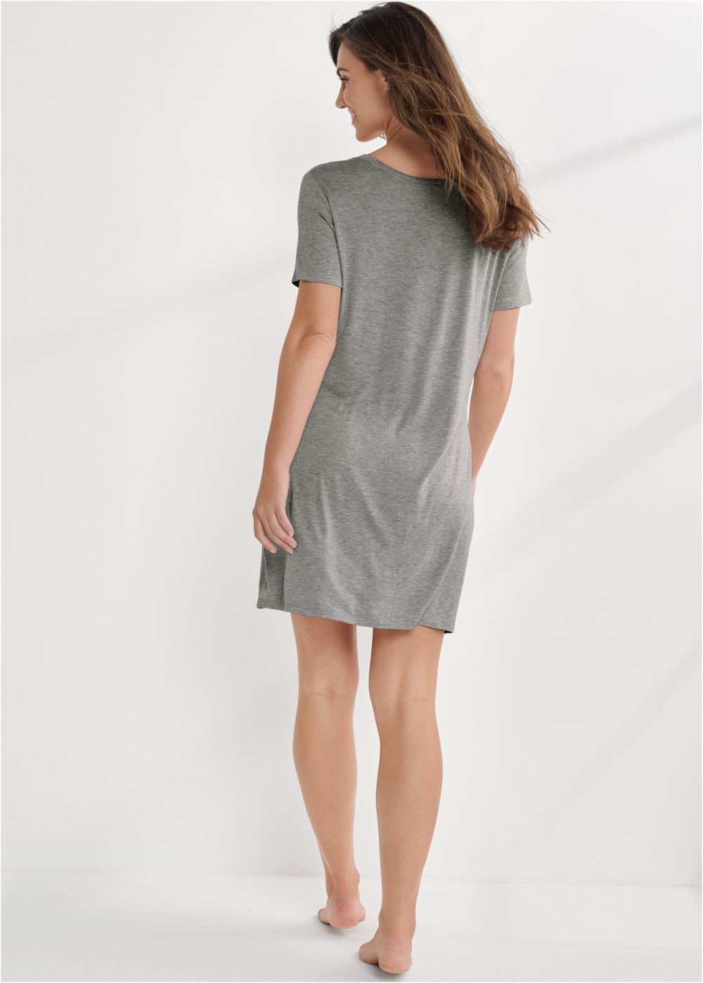 Venus Heathered Grey SLEEP SHIRT