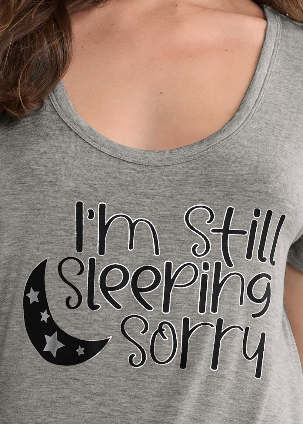 Venus Heathered Grey SLEEP SHIRT
