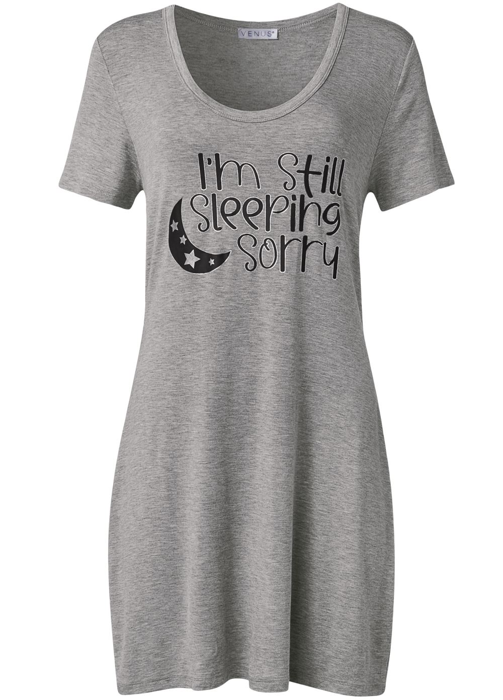 Venus Heathered Grey SLEEP SHIRT