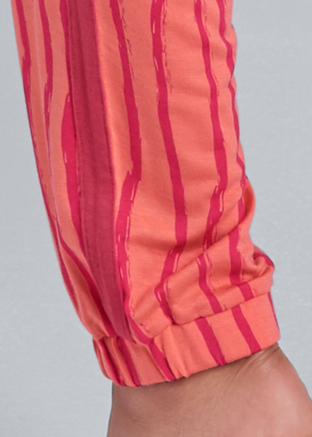 Venus Coral Swizzle Tank and joggers pajama set