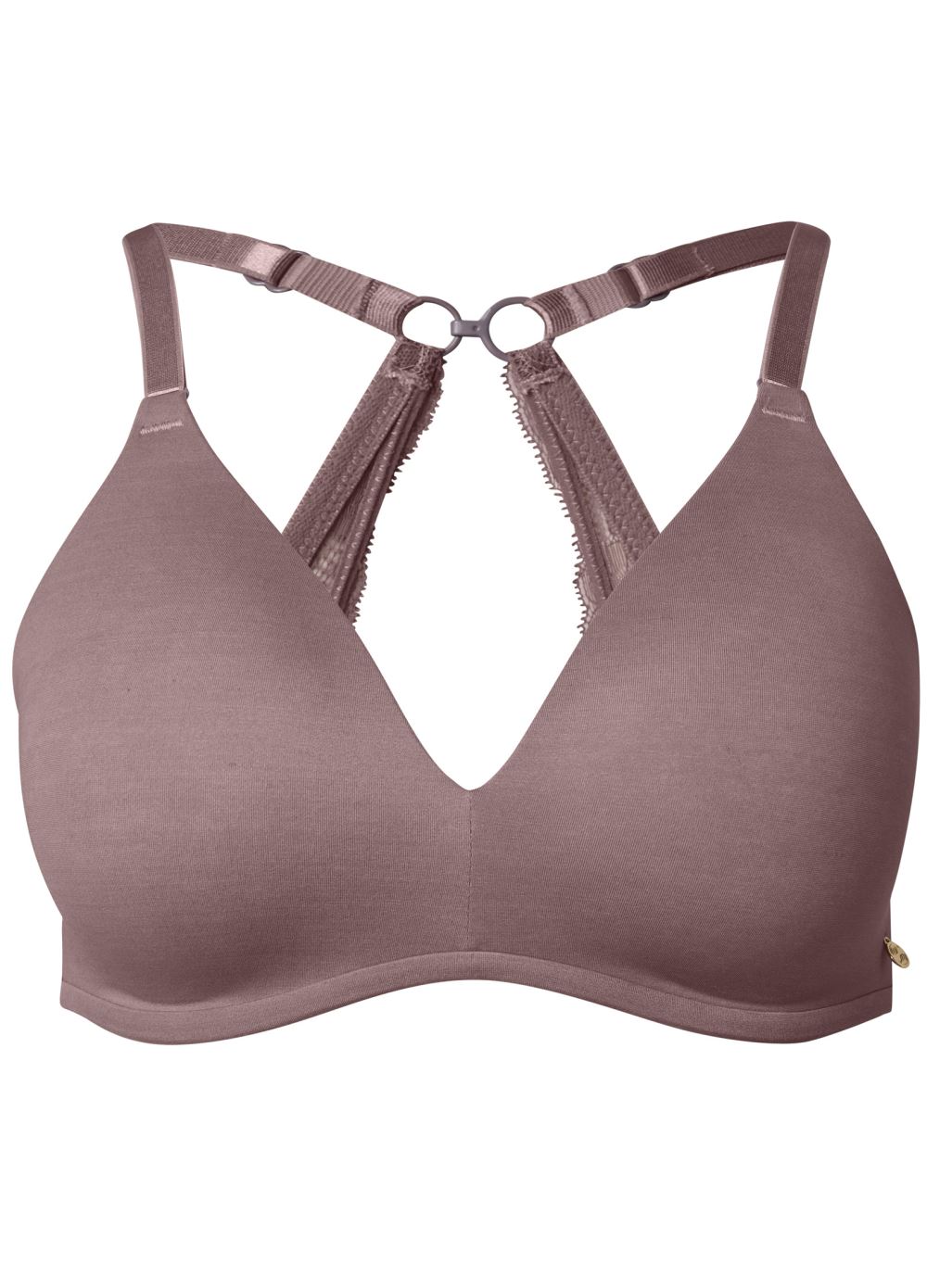 Venus Pearl By Venus? Lace Back Wireless Bra, Any 2/$75 in Evening Mauve