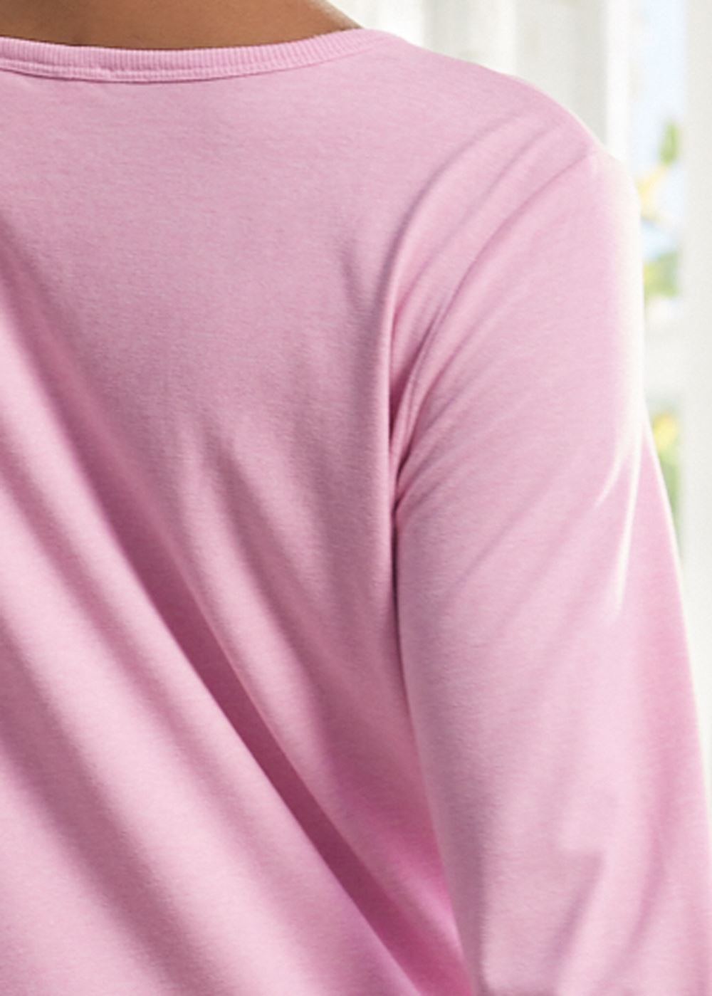 Venus Heathered Pink HENLEY PAJAMA SET