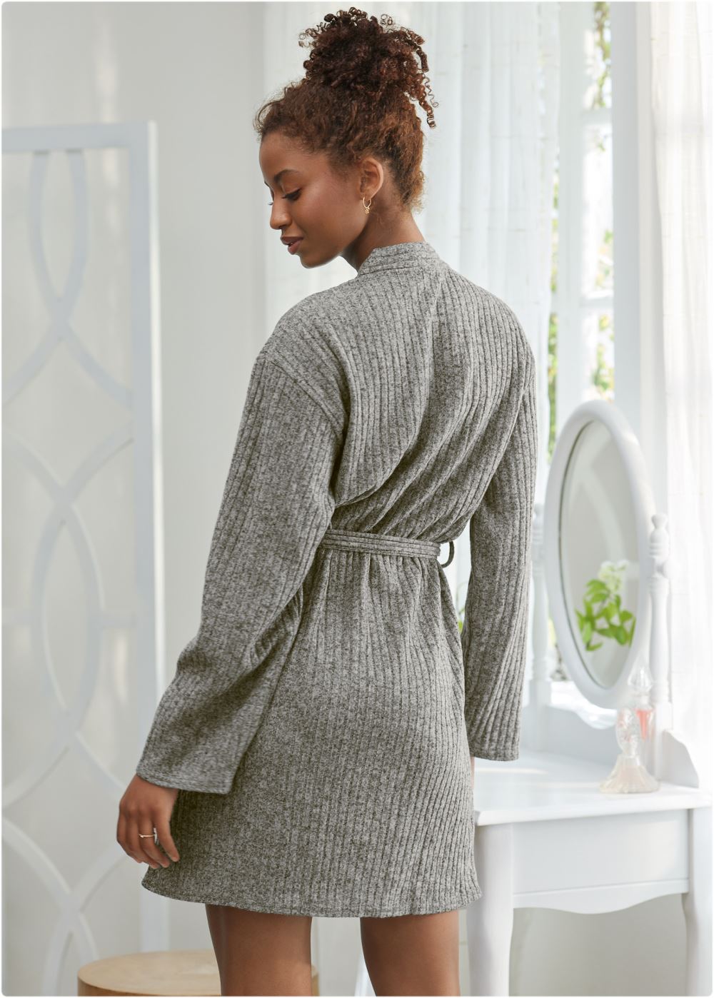 Venus Heathered Grey COZY ROBE