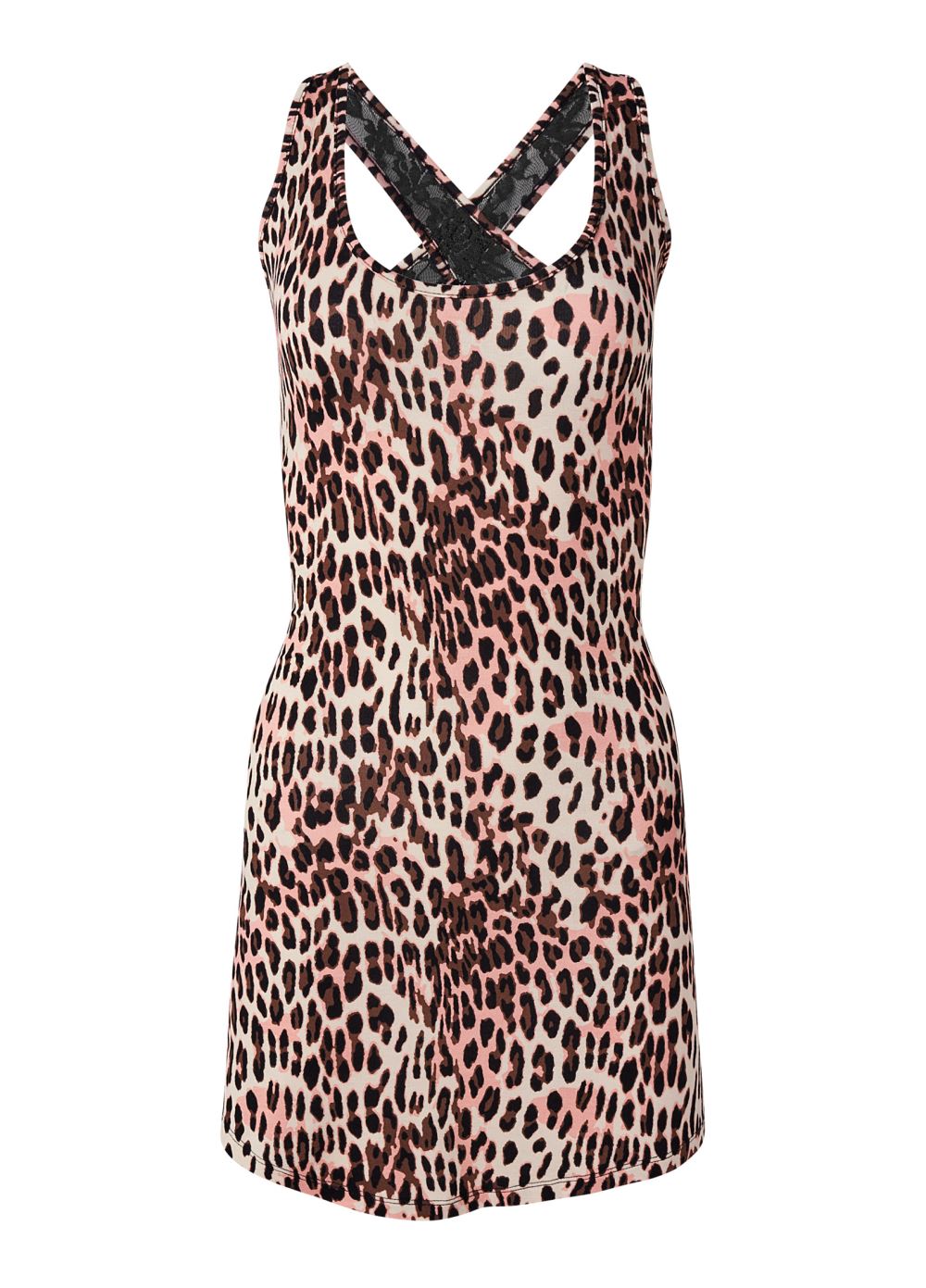 Venus Flirty Cheetah LACE BACK NIGHTGOWN