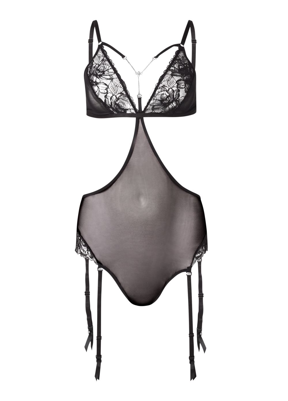 Venus Black Bling BLING DETAIL TEDDY