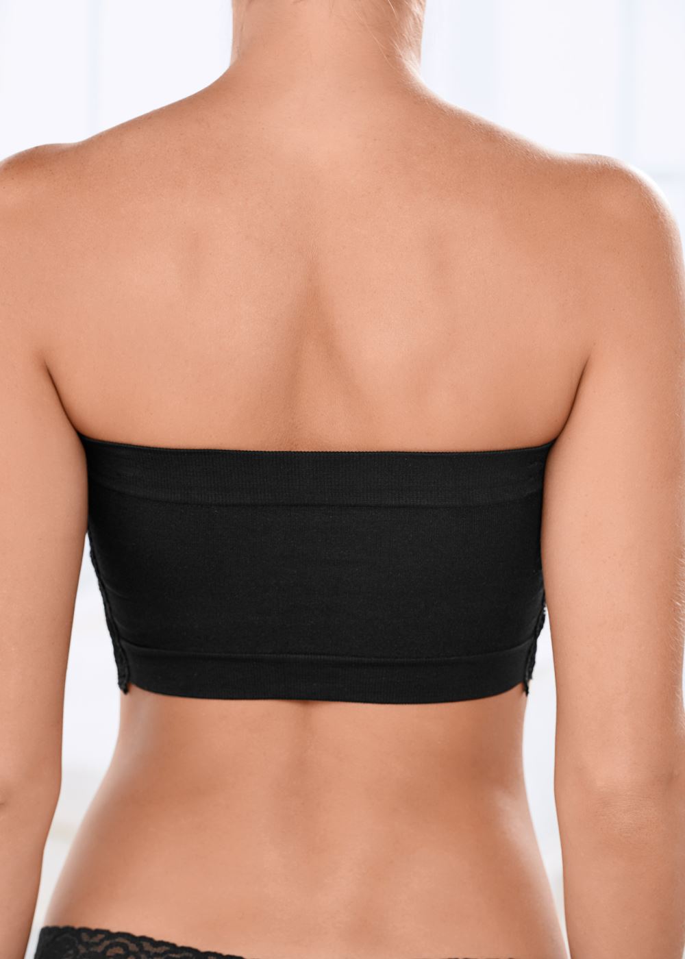 Venus Natural Beauty Lace Bandeau in Black