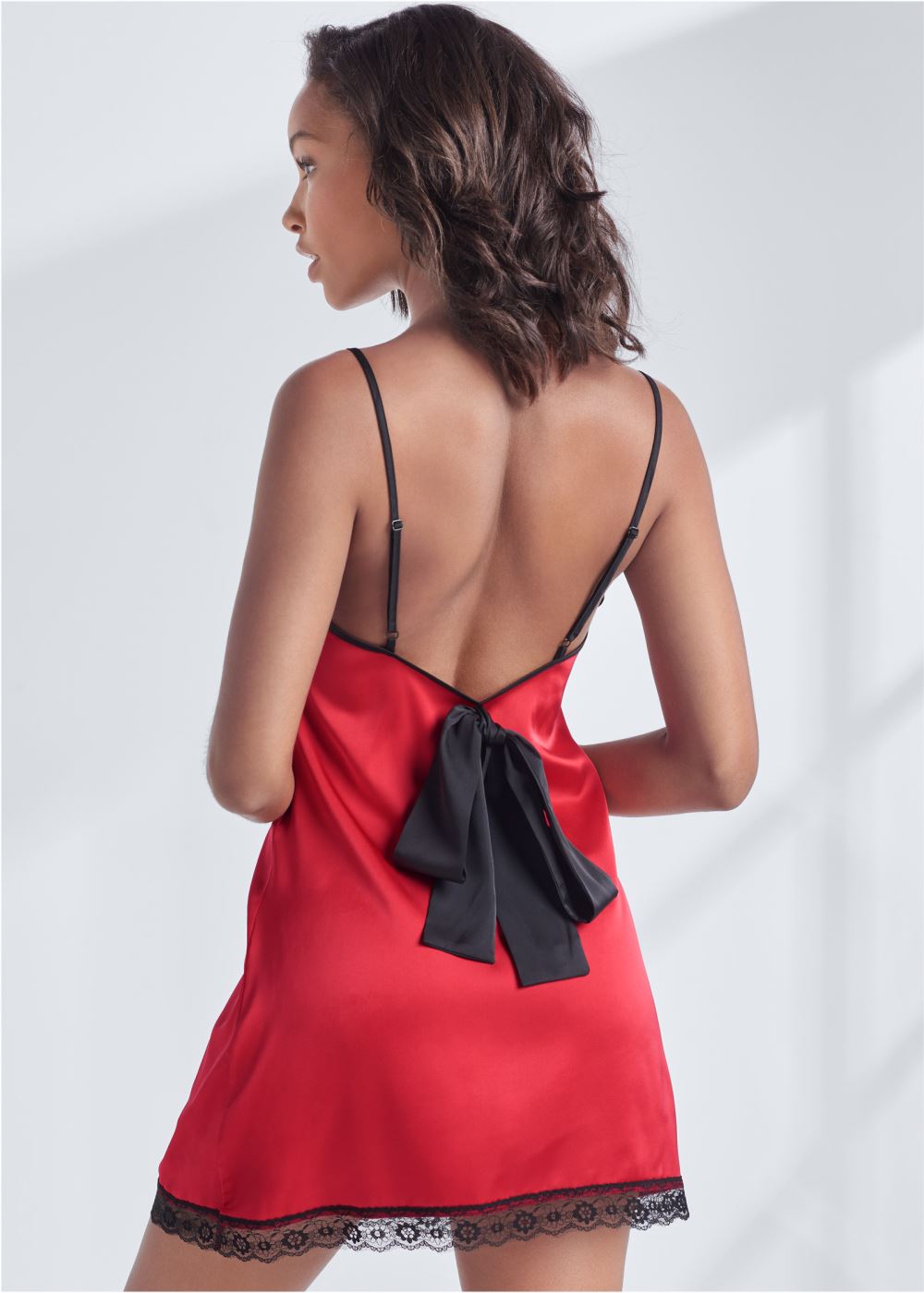 Venus Red SEXY CHEMISE WITH BOW