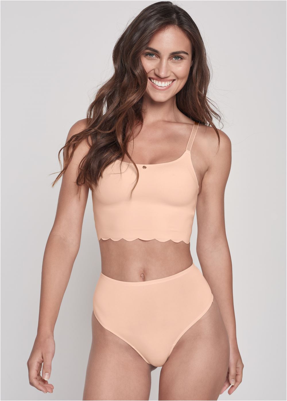 Venus Pearl By Venus? Scalloped Bralette, Any 2/$49 in Bare Bliss