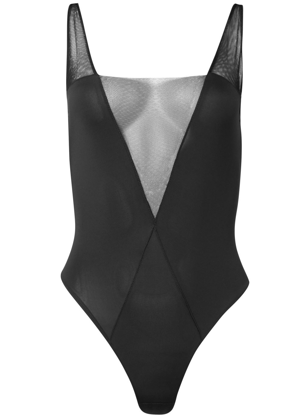Venus Black ILLUSION MESH TEDDY