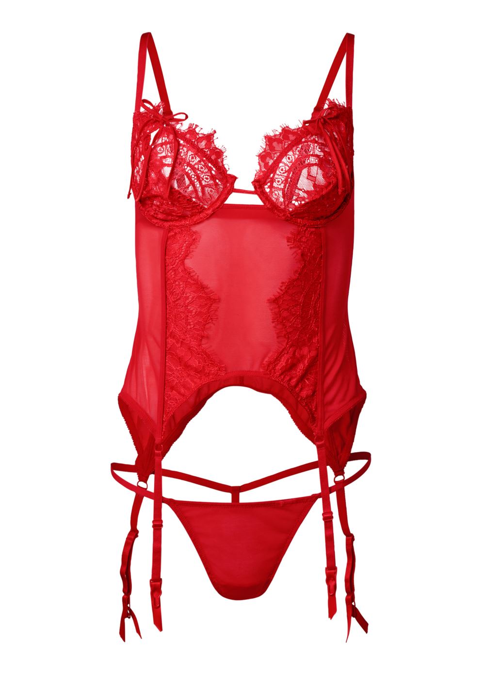 Venus Red MERRYWIDOW SET