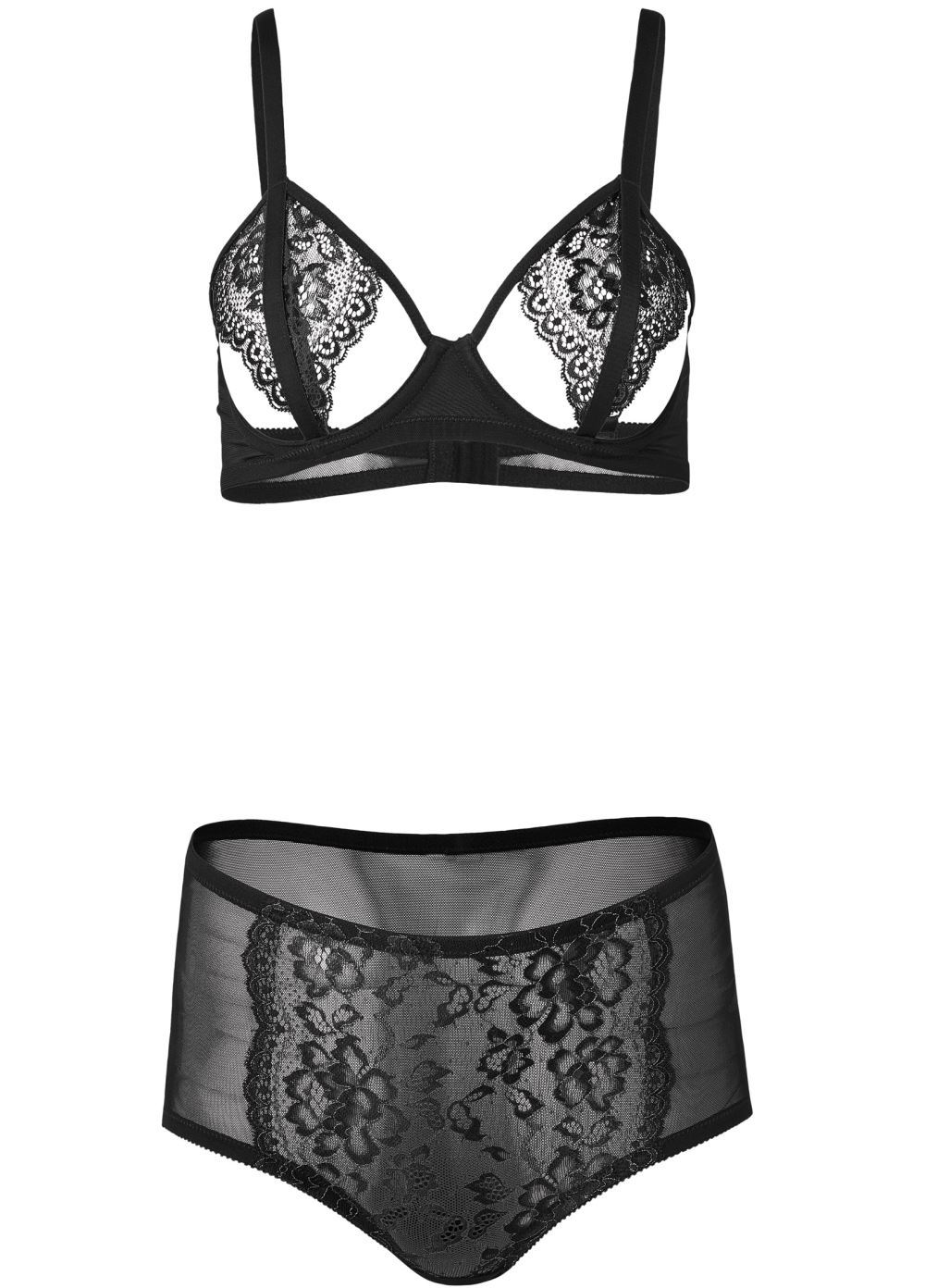 Venus Black & Gold LUREX BRA PANTY SET