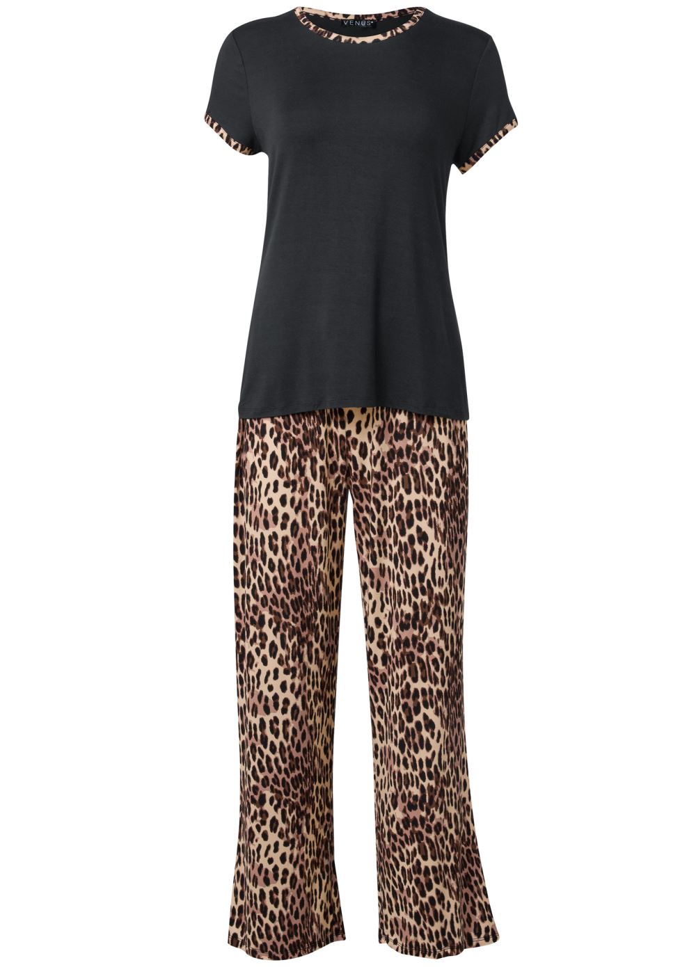 Venus Flirty Cheetah SHORT SLEEVE PAJAMA SET