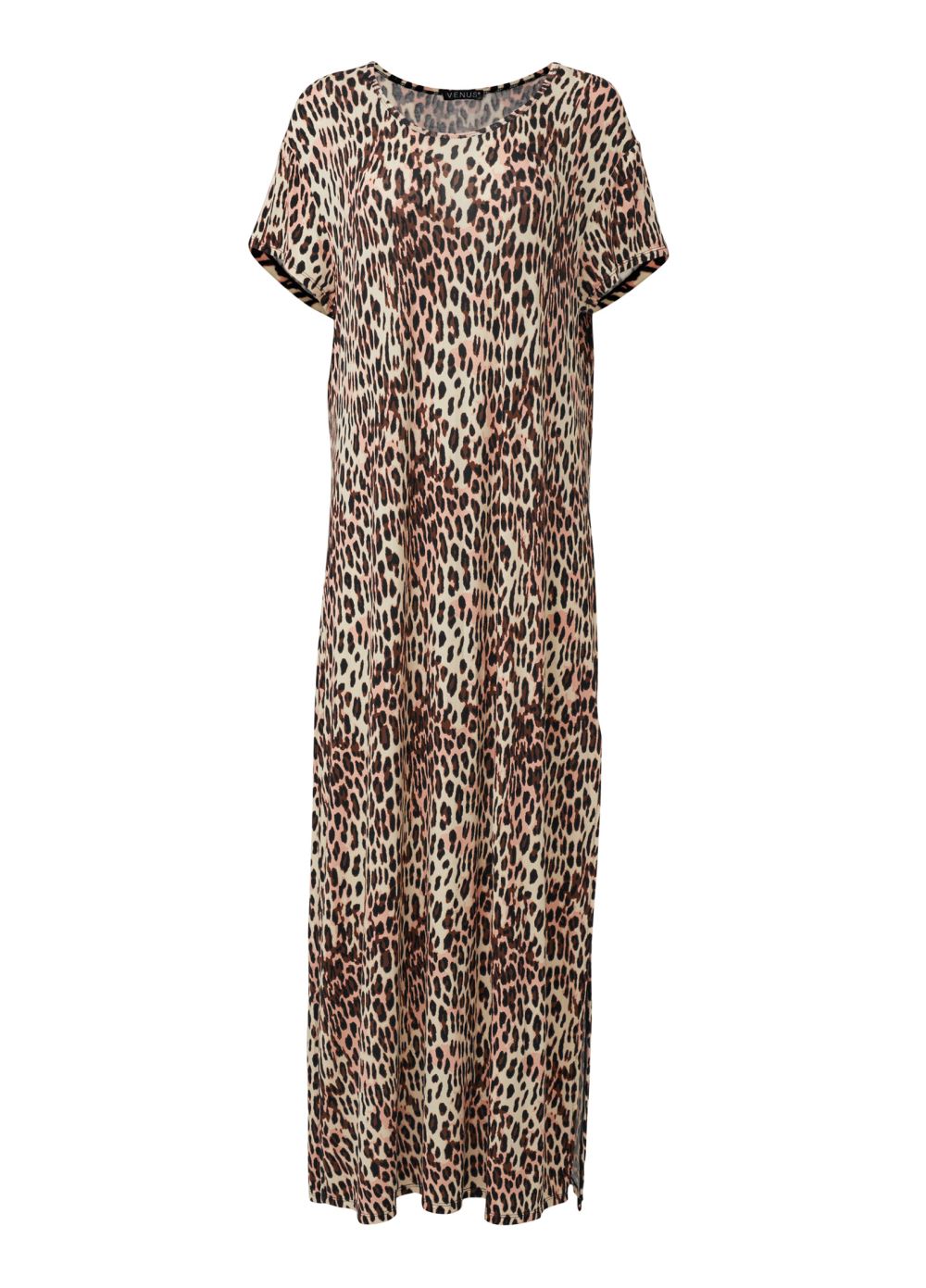Venus Flirty Cheetah PAJAMA MAXI DRESS
