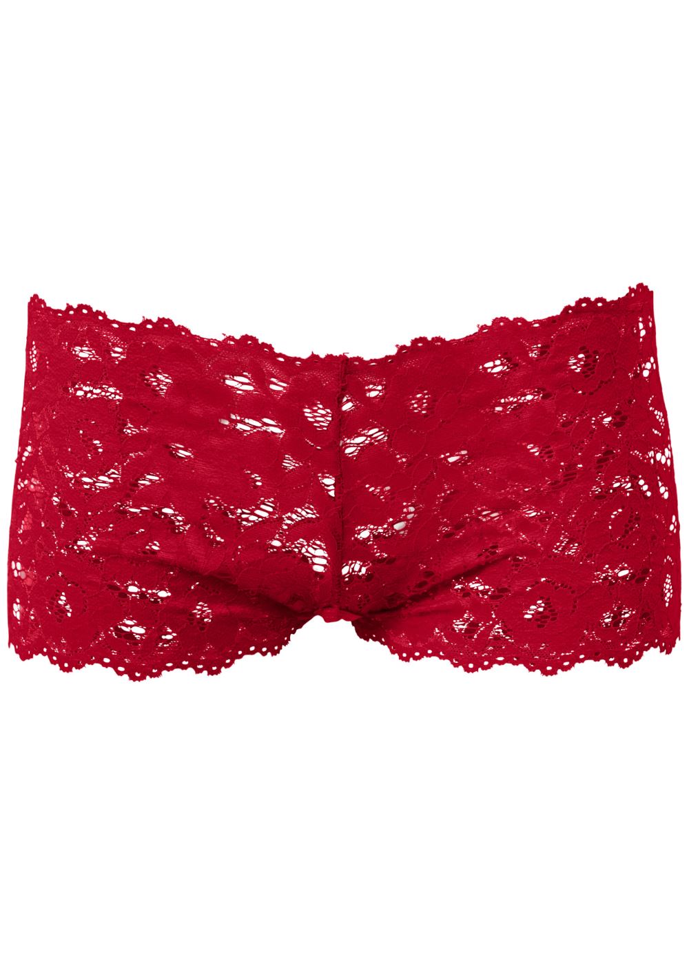 Venus Red Lace Open Boyshort