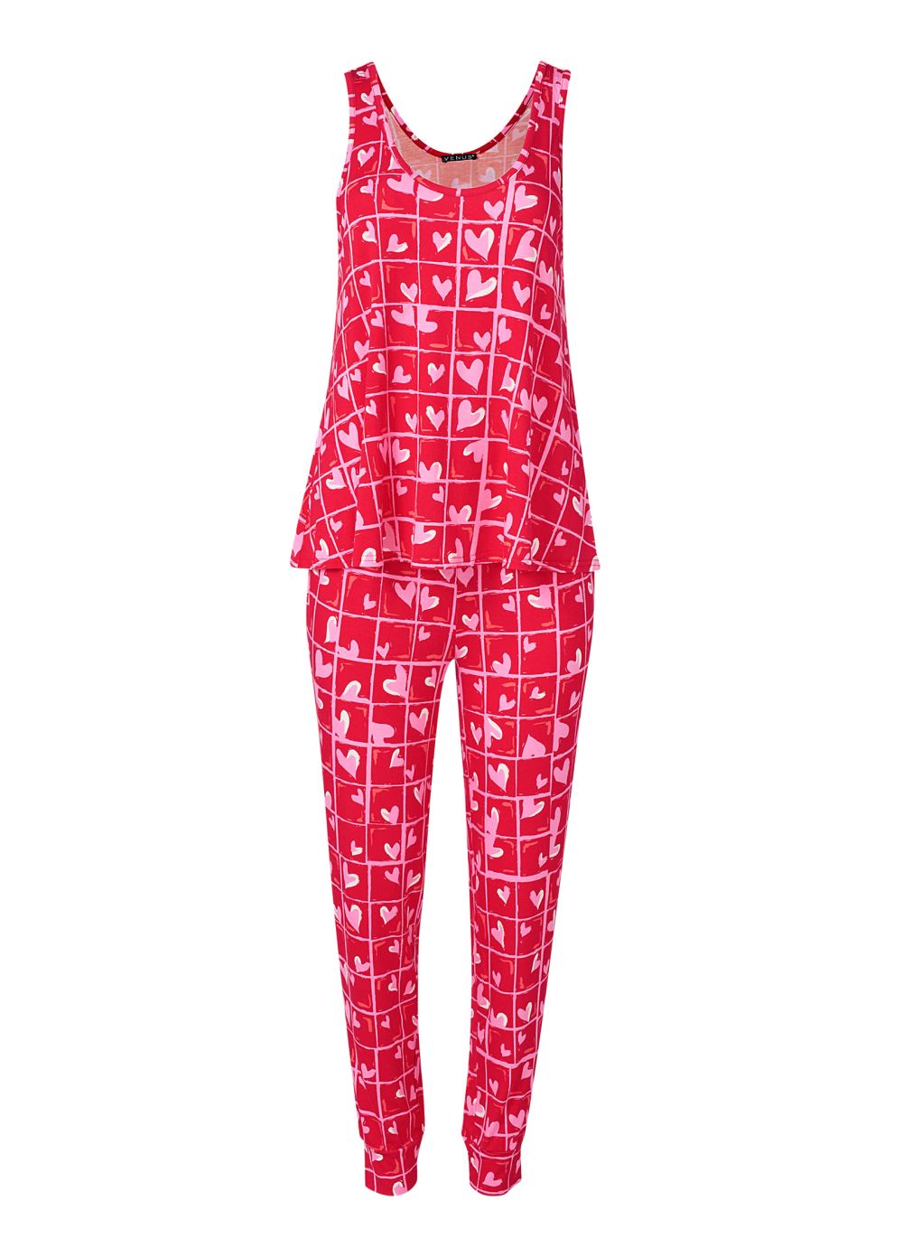 Venus Candy Hearts TANK AND JOGGER PJ SET