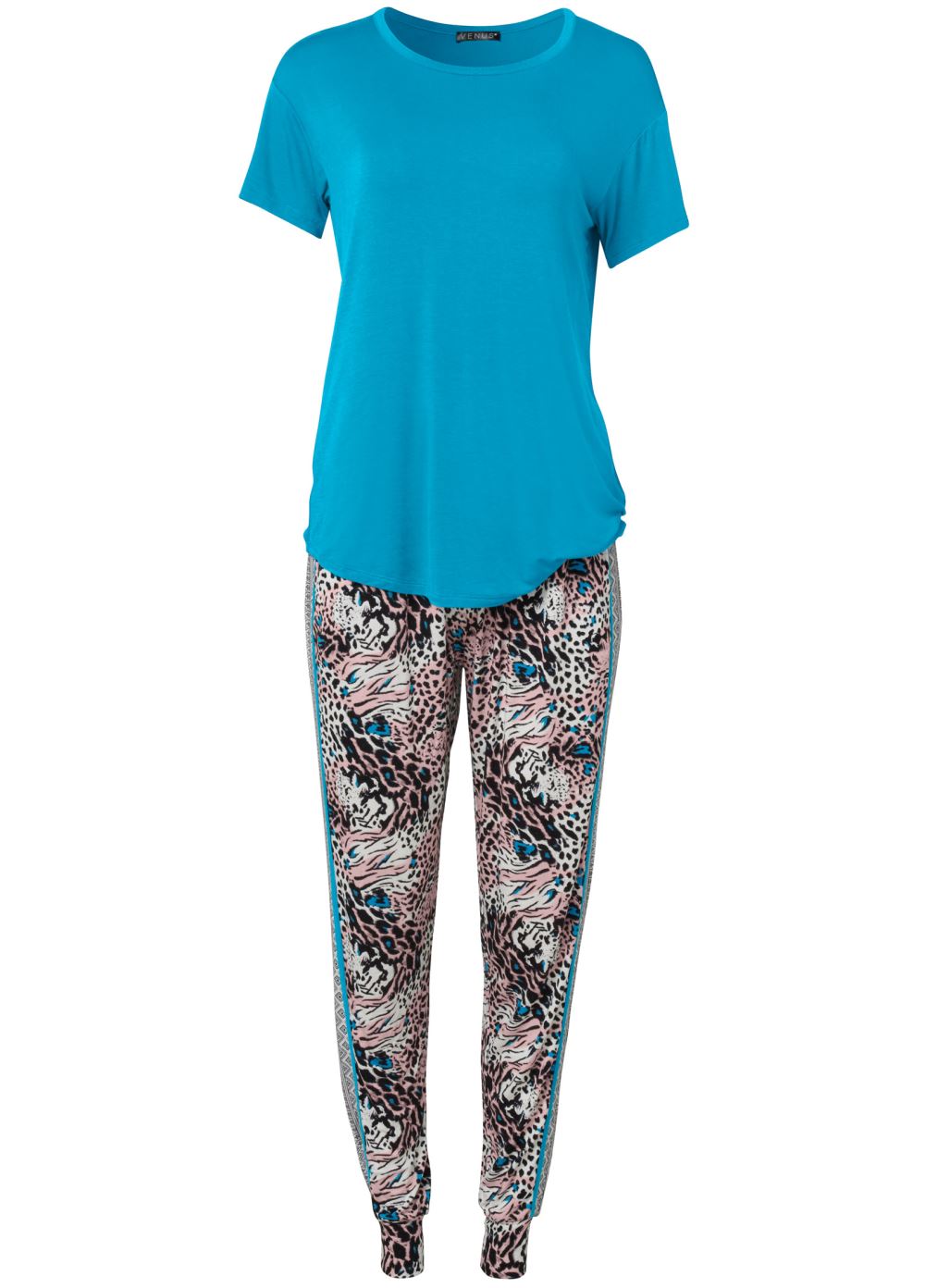 Venus Lavish Leopard Jogger pajama set