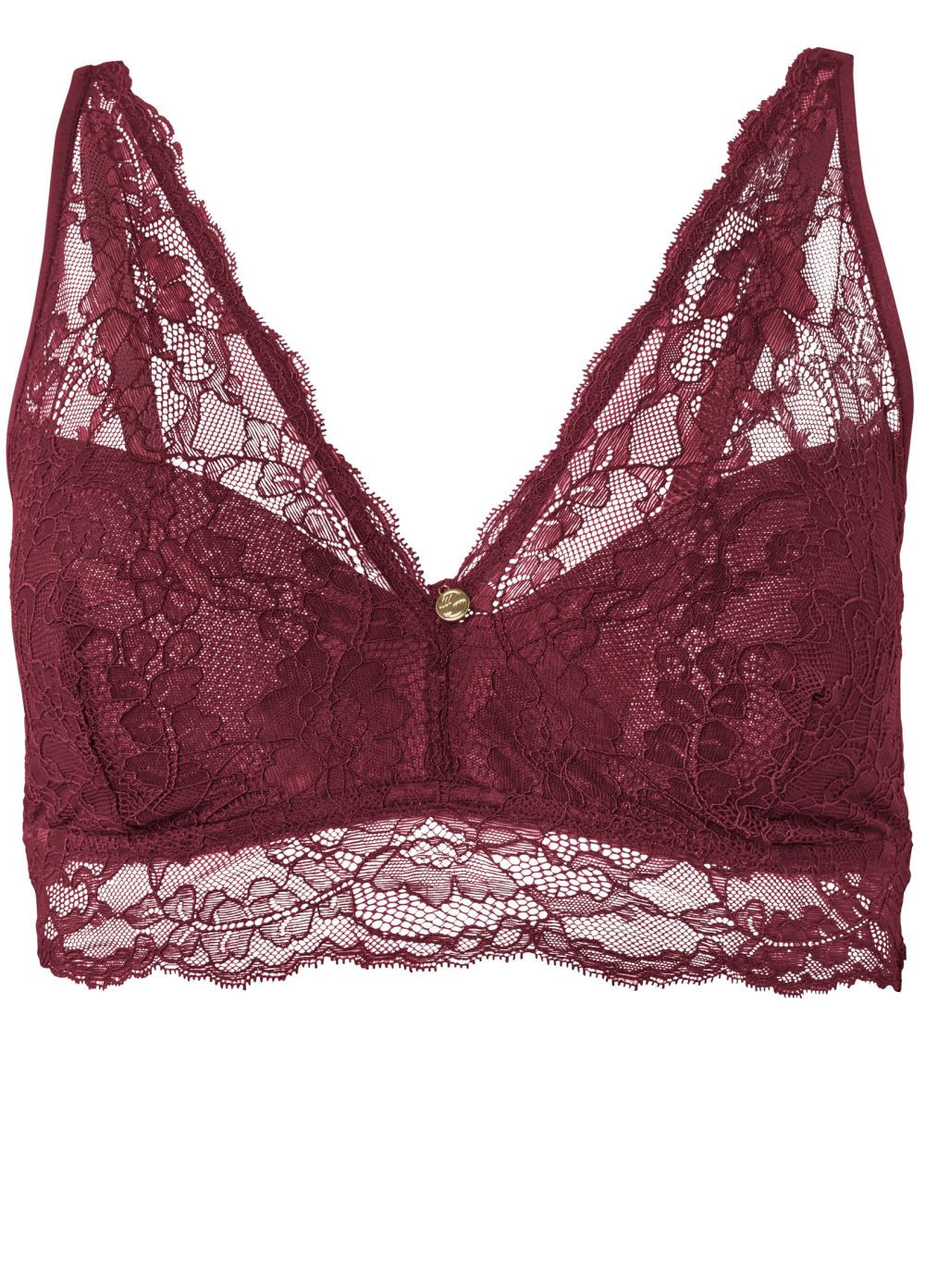 Venus Pearl By Venus? Lace Bralette, Any 2/$49 in Merlot Magic