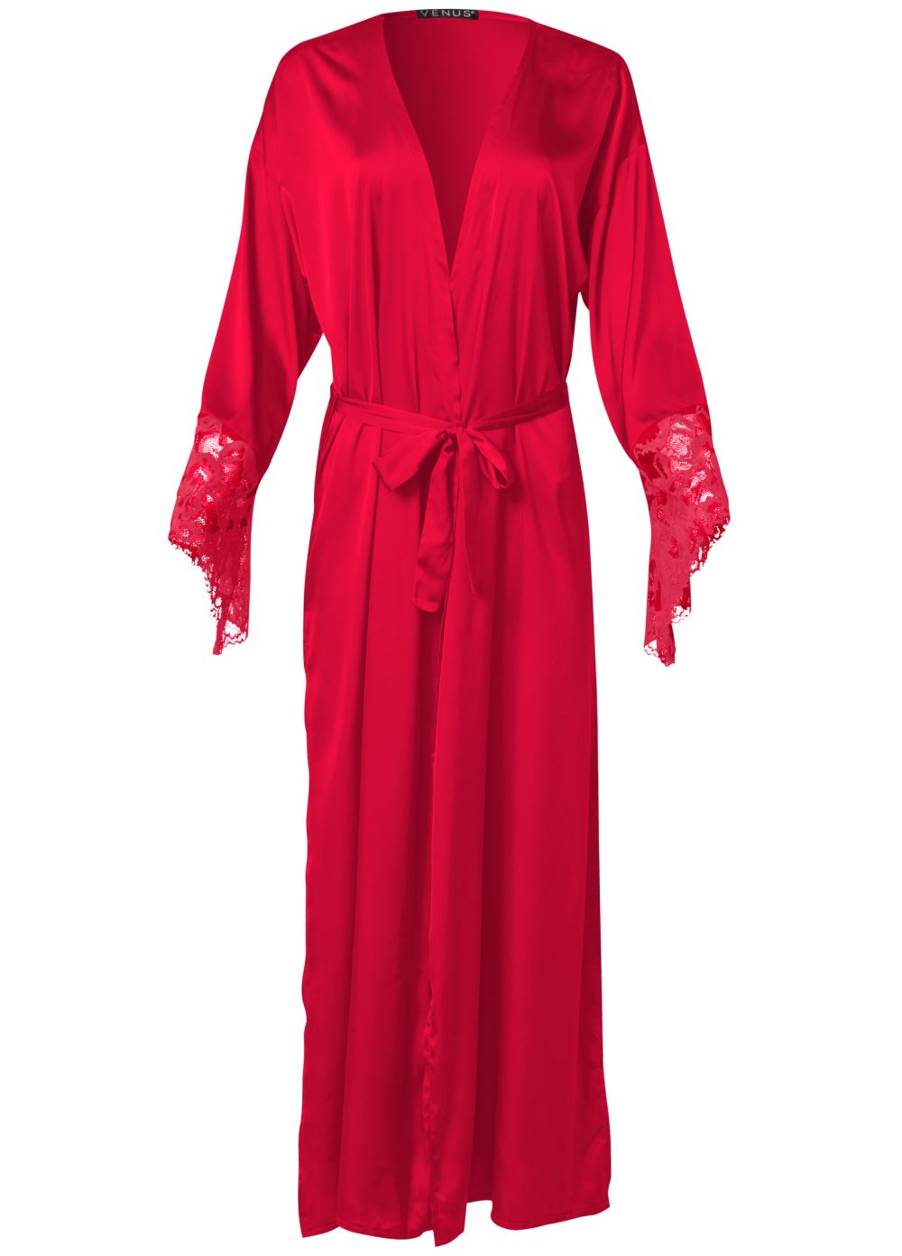 Venus Red LONG SLEEVE MAXI ROBE