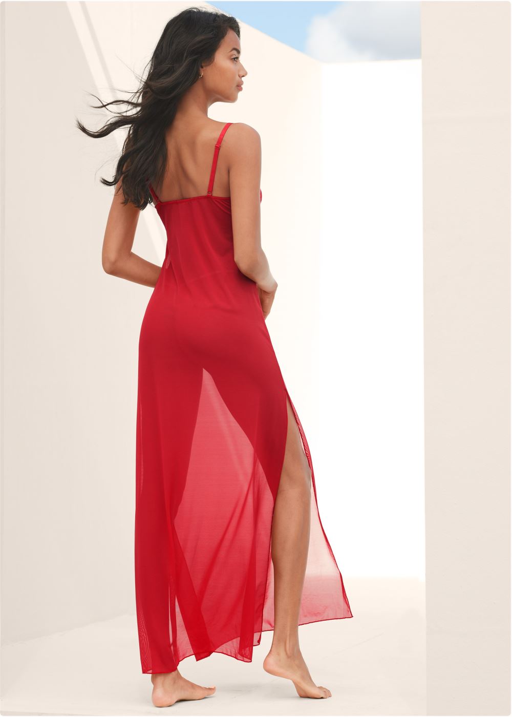 Venus Red LACE DETAIL SLIP