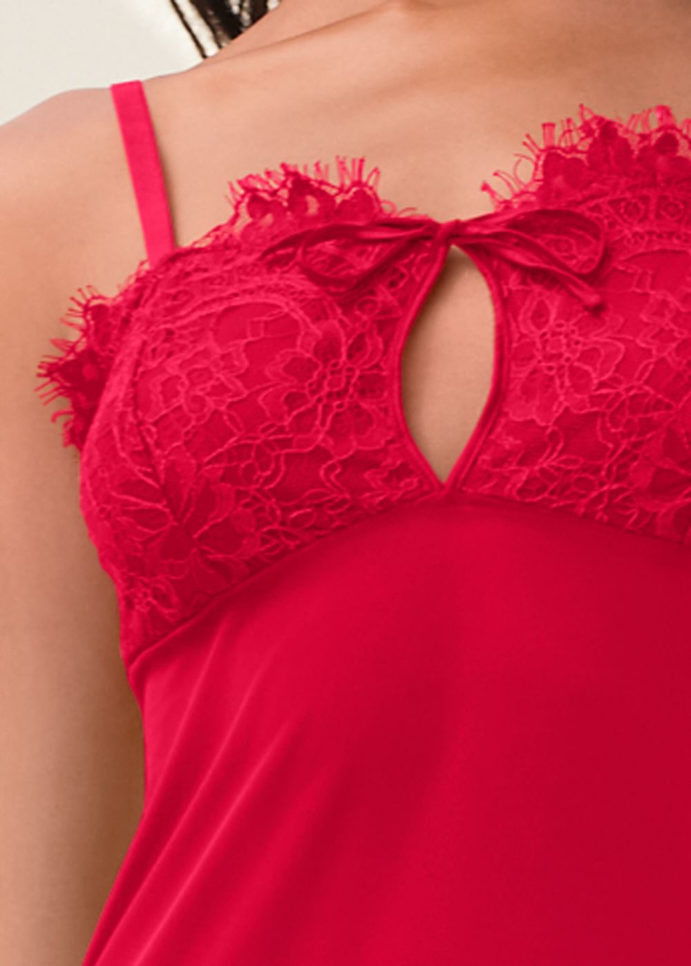 Venus Red LACE DETAIL SLIP