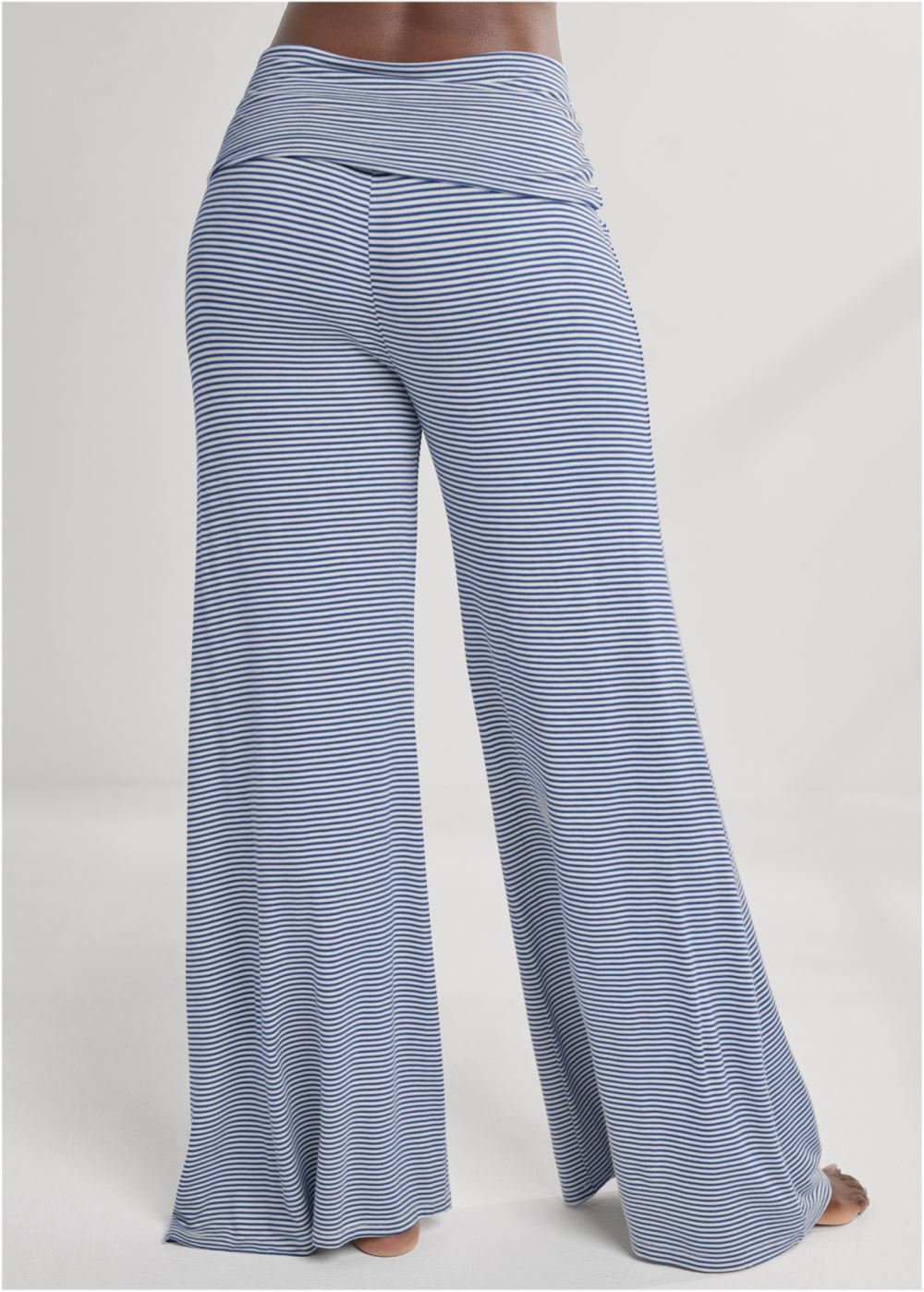 Venus Navy Stripe Palazzo pajama pants