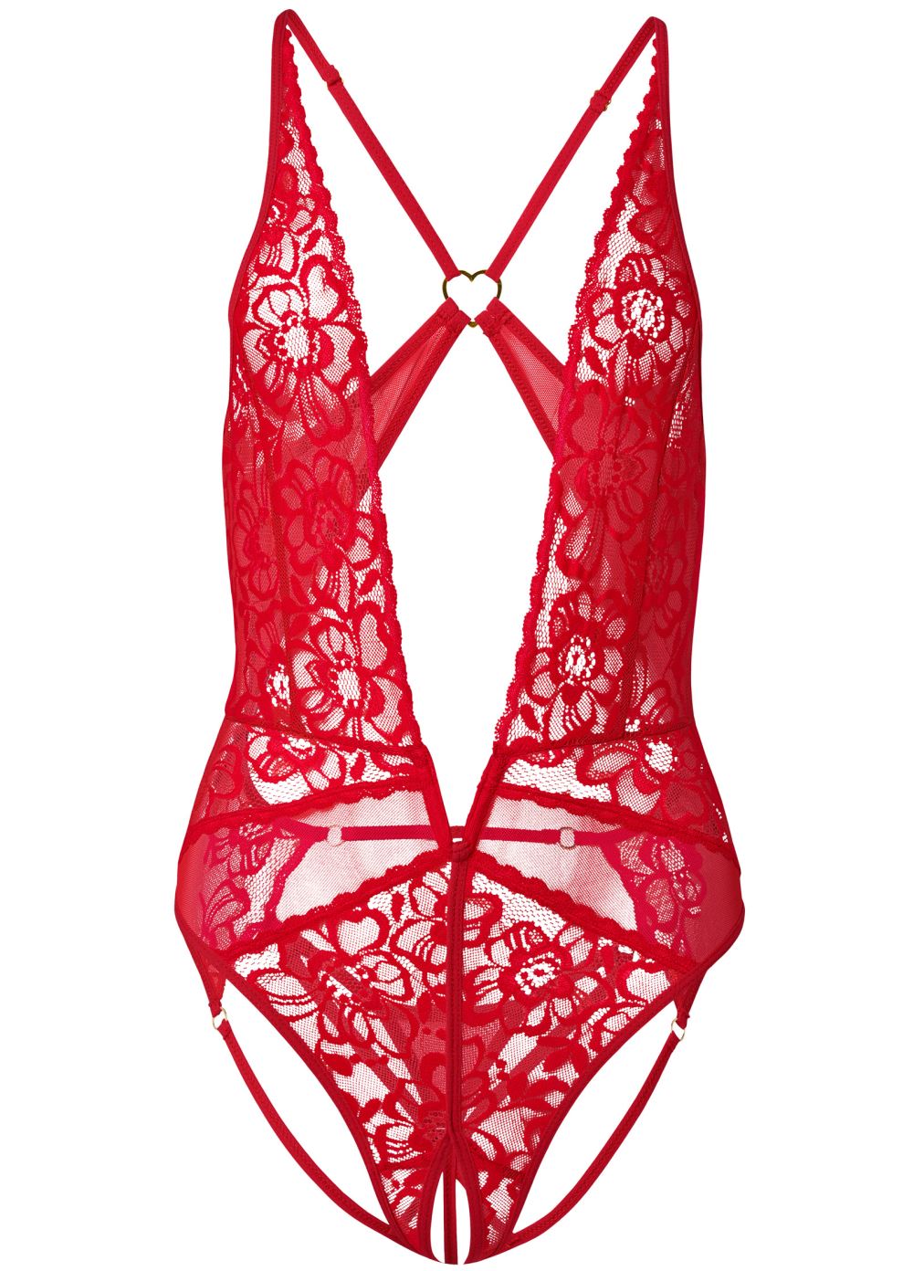 Venus Red DEEP PLUNGE BODYSUIT