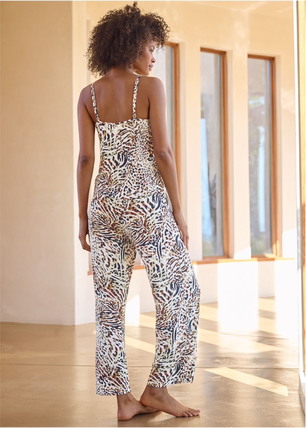 Venus Animal Multi Capri pajama set