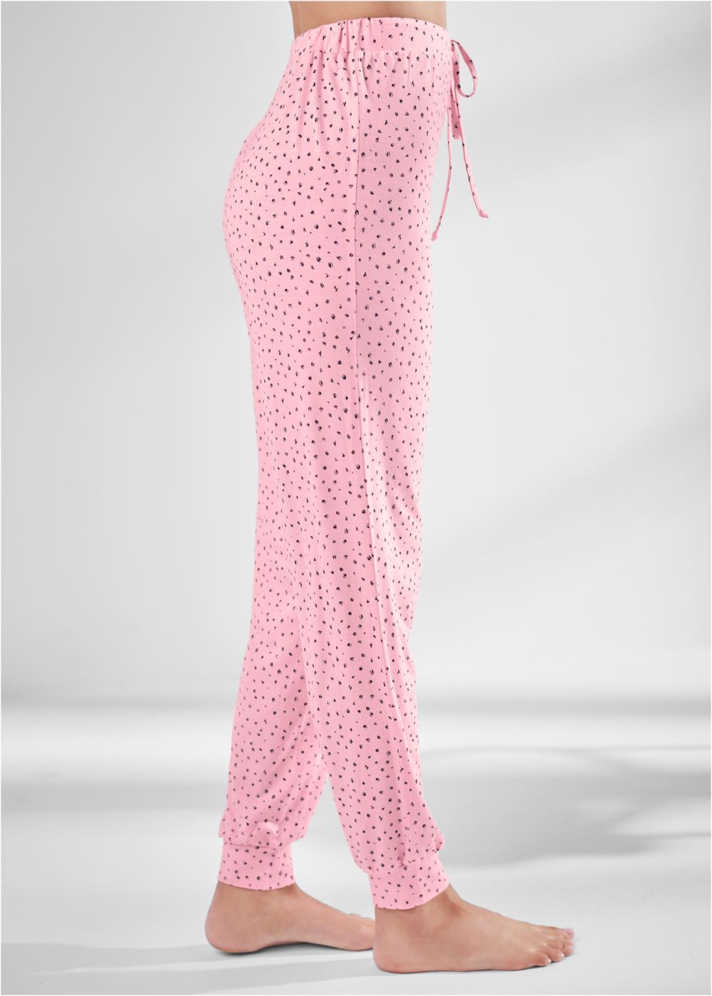 Venus Pink & Black Pajama joggers