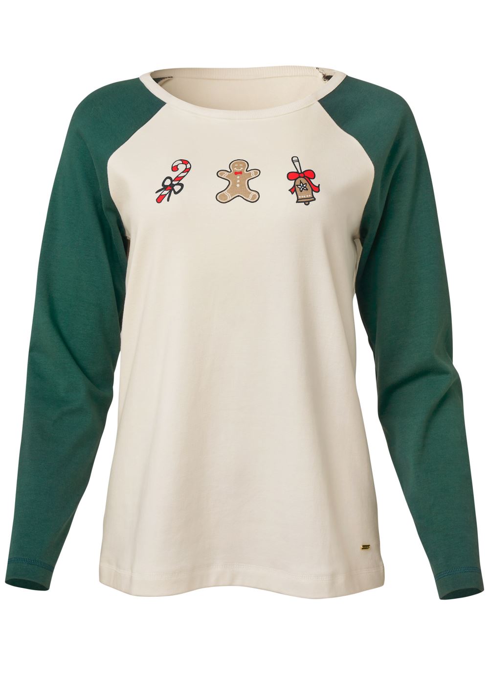 Venus Green Multi LONG SLEEVE SLEEP SHIRT