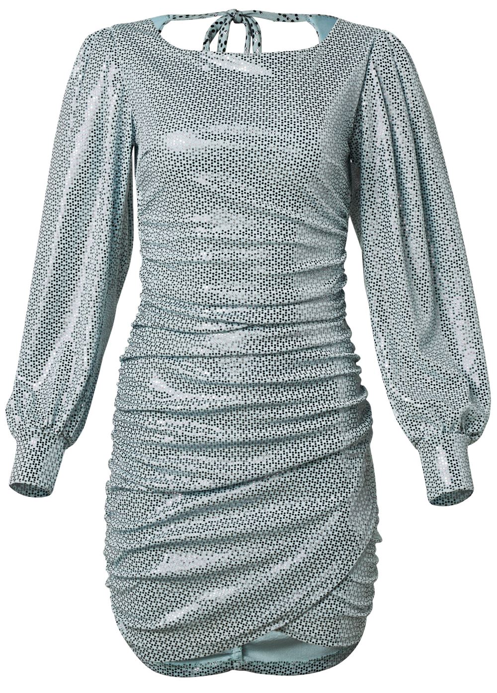 Venus Plus Size Open-Back Shimmer Dress