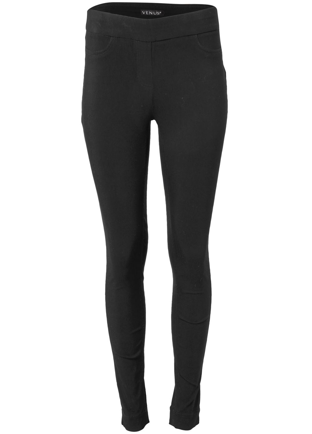 Venus Black MID-RISE SLIMMING STRETCH JEGGINGS