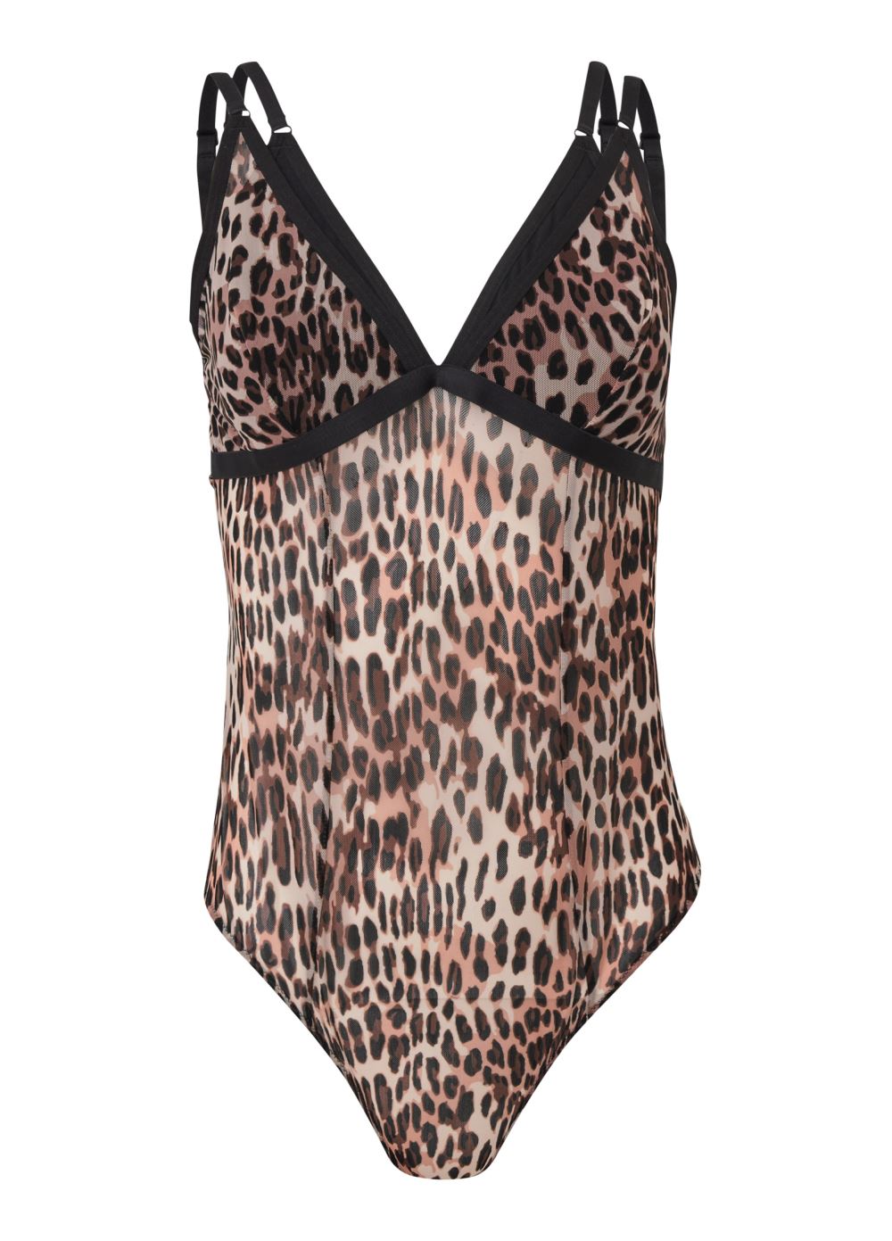 Venus Flirty Cheetah DOUBLE STRAP TEDDY