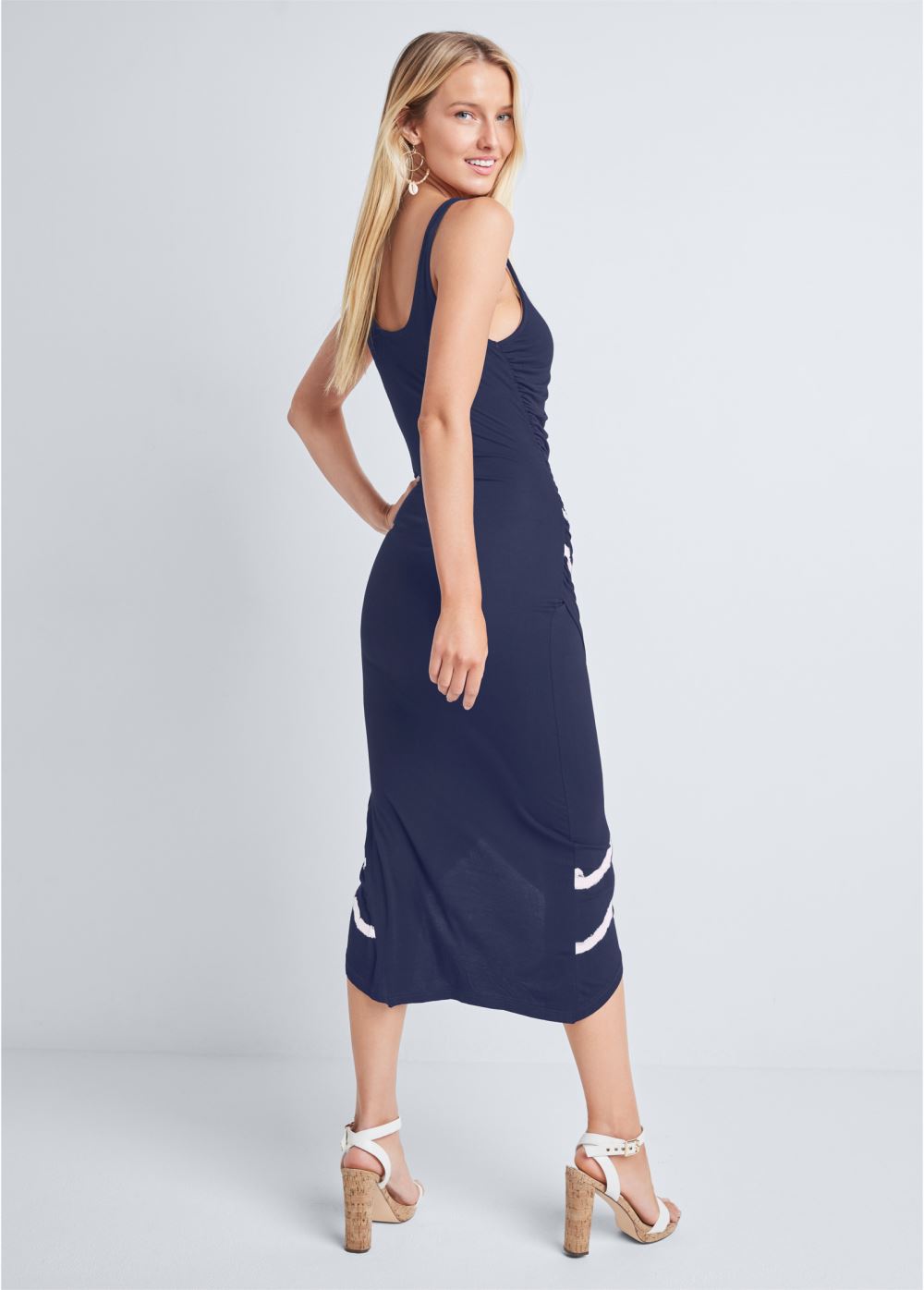 Venus Plus Size Tie Dye High-Low Dress