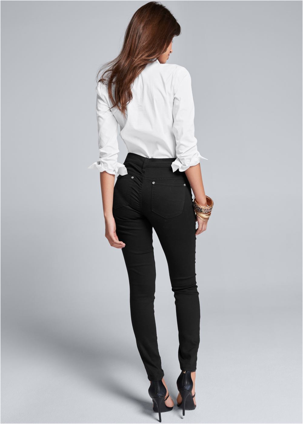 Venus White TAILORED BUTTON-UP SHIRT