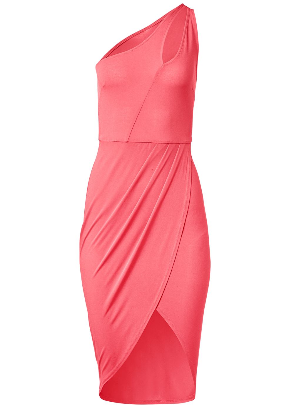 Venus Plus Size One-Shoulder Cutout Dress