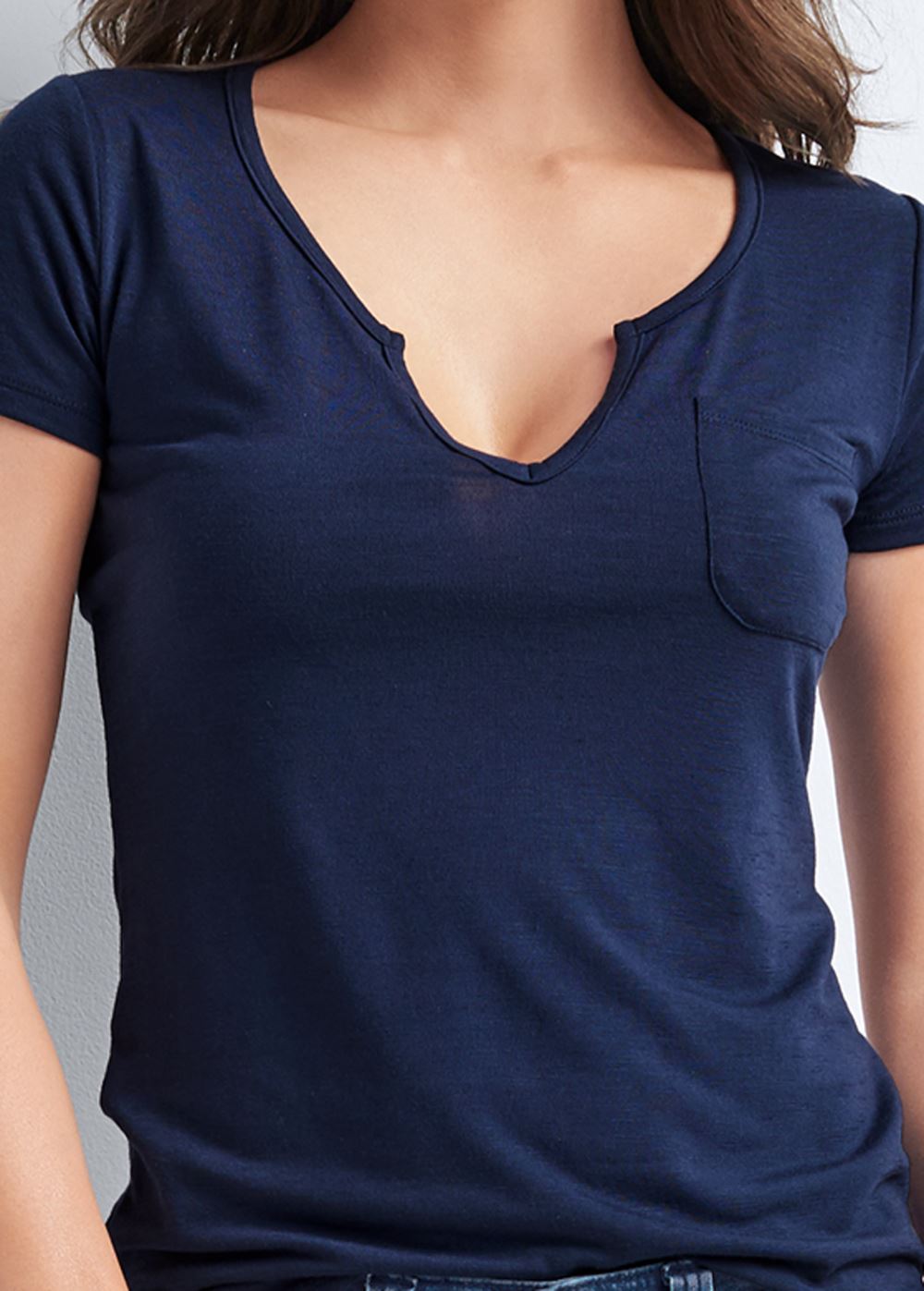 Venus Plus Size Casual Pocket Tee