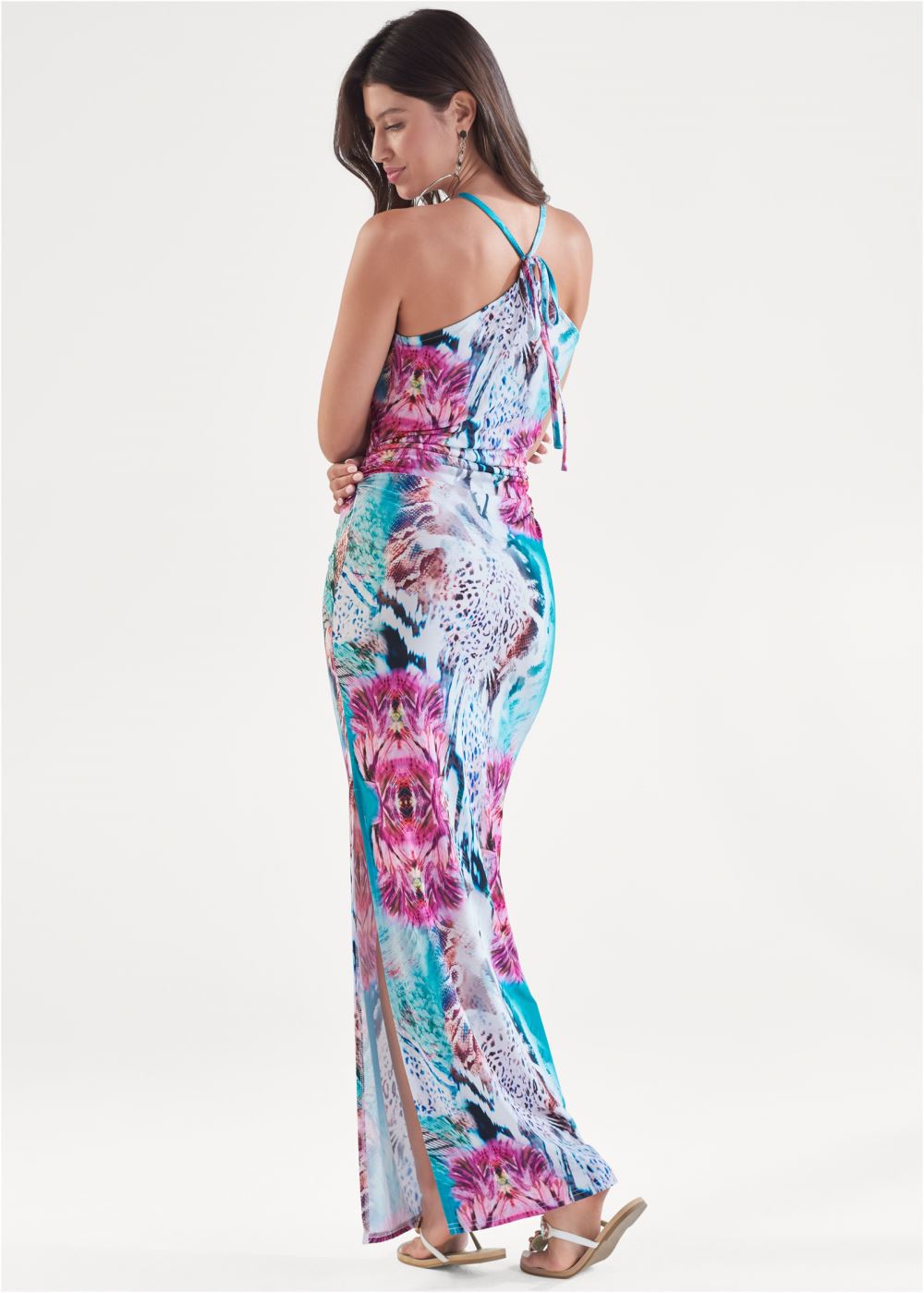 Venus Plus Size Printed Maxi Dress