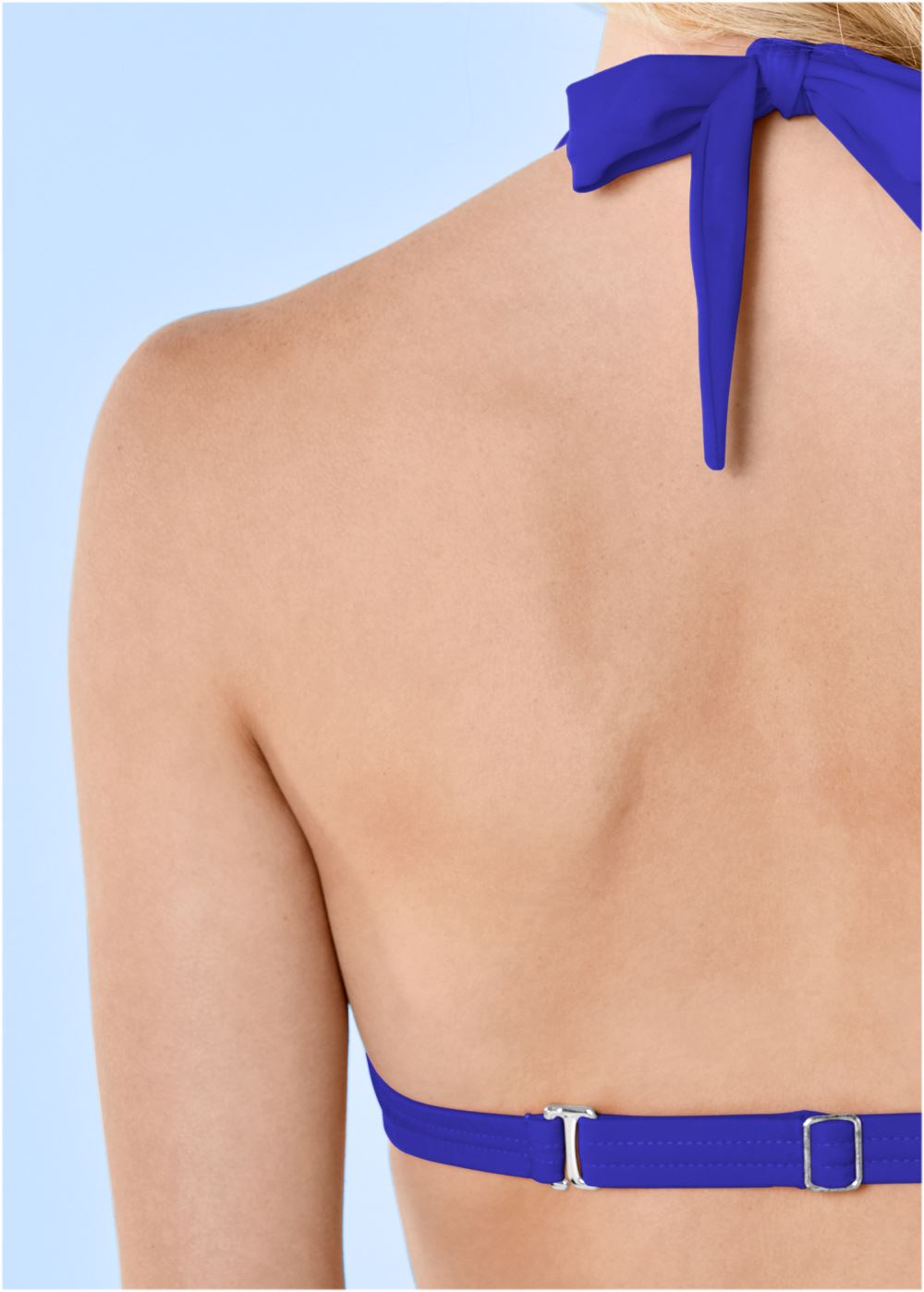 Venus Plus Size Marilyn Underwire Push-Up Halter Top Bikini - Cobalt Blue
