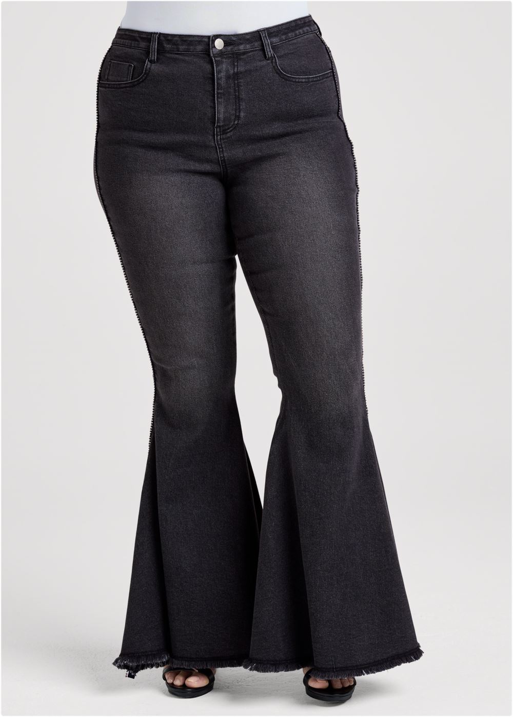 Venus Black Denim EXTREME FLARE JEANS