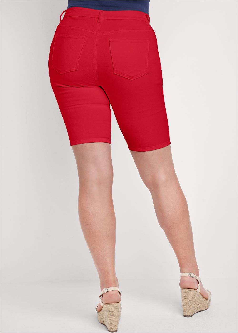 Venus Red JEAN BERMUDA SHORTS