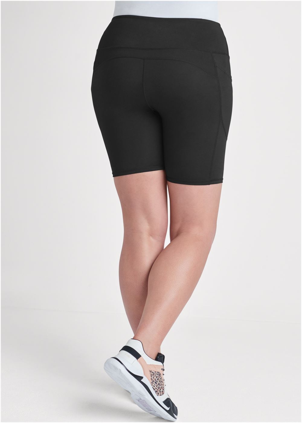 Venus Black High-Rise Pocket Bike Shorts