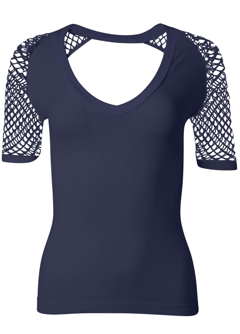 Venus Navy SECOND SKIN SEAMLESS TOP