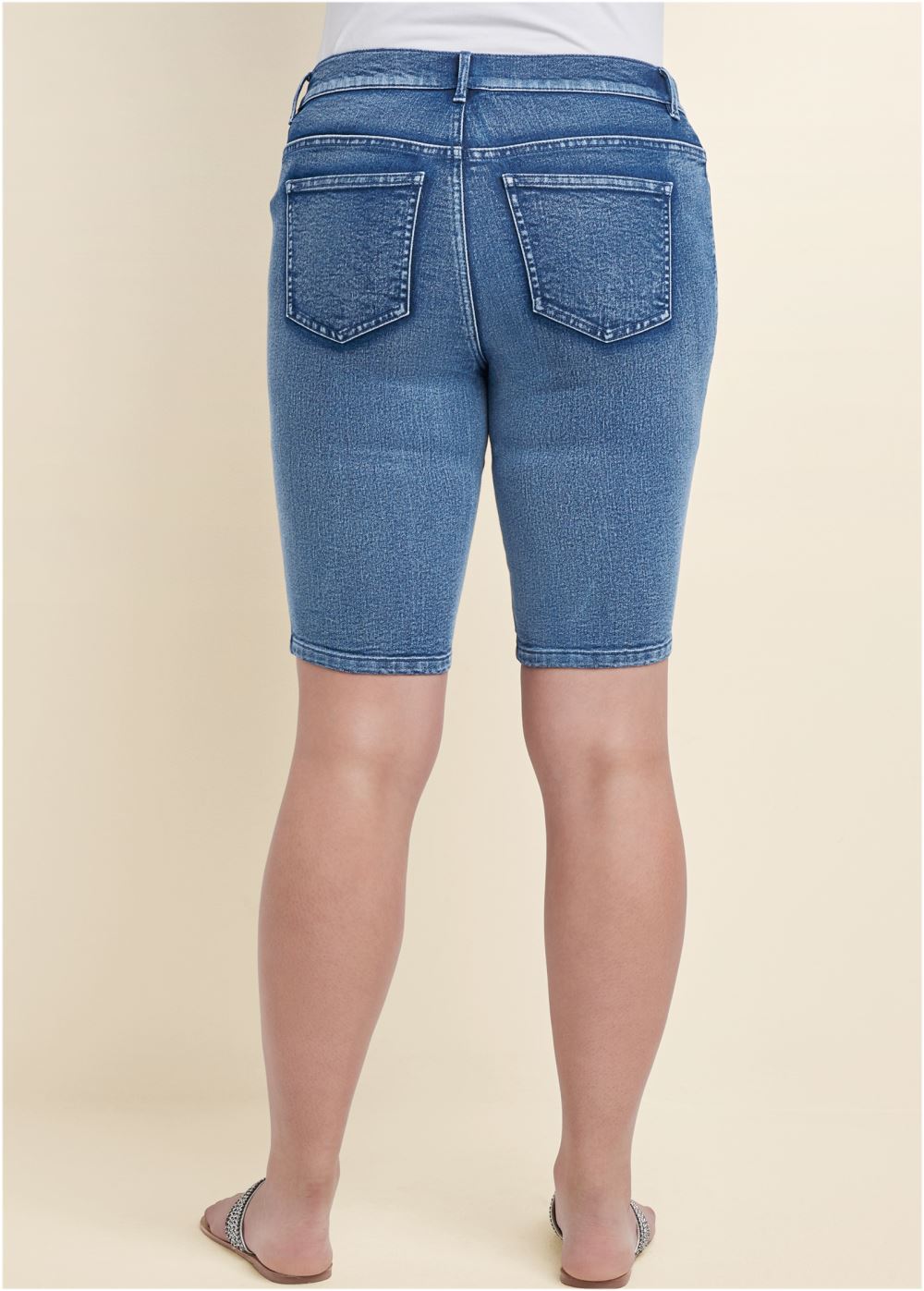 Venus Medium Wash JEAN BERMUDA SHORTS